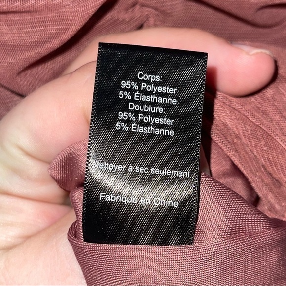 NWT ASTR THE LABEL Revolve Dusty Pink Bradburry Ruched Bodycon Mini Dress XS - Picture 12 of 12